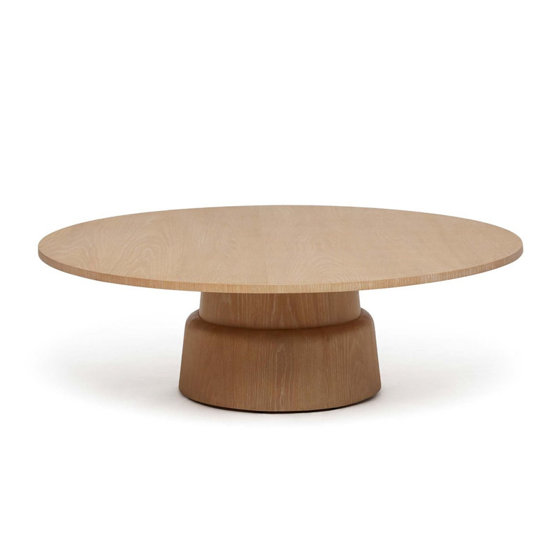 Graves Solid Wood Cocktail Table, Saddle