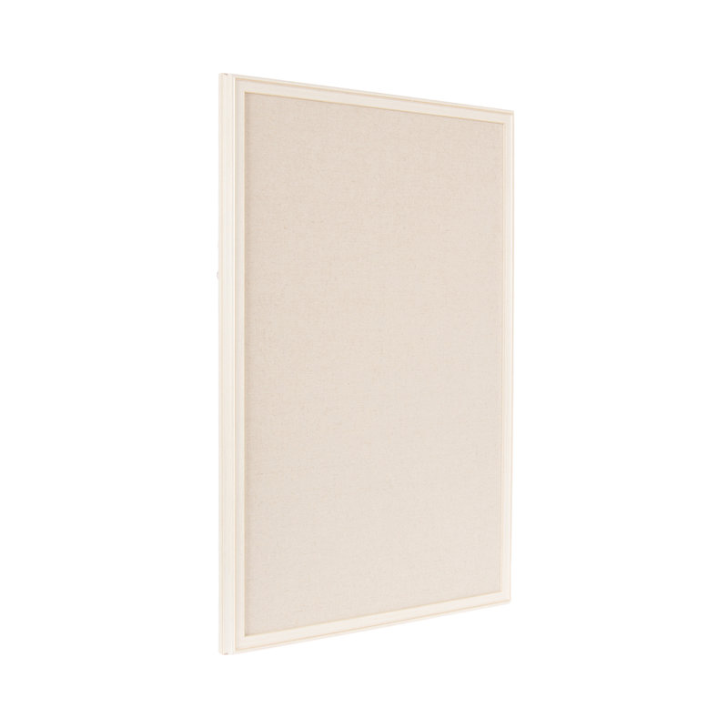 Tableau d'affichage en tissu avec cadre Oakhurst, H 36 po x L 24 po, White