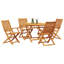 4 - Person Wood Patio Dining Set with