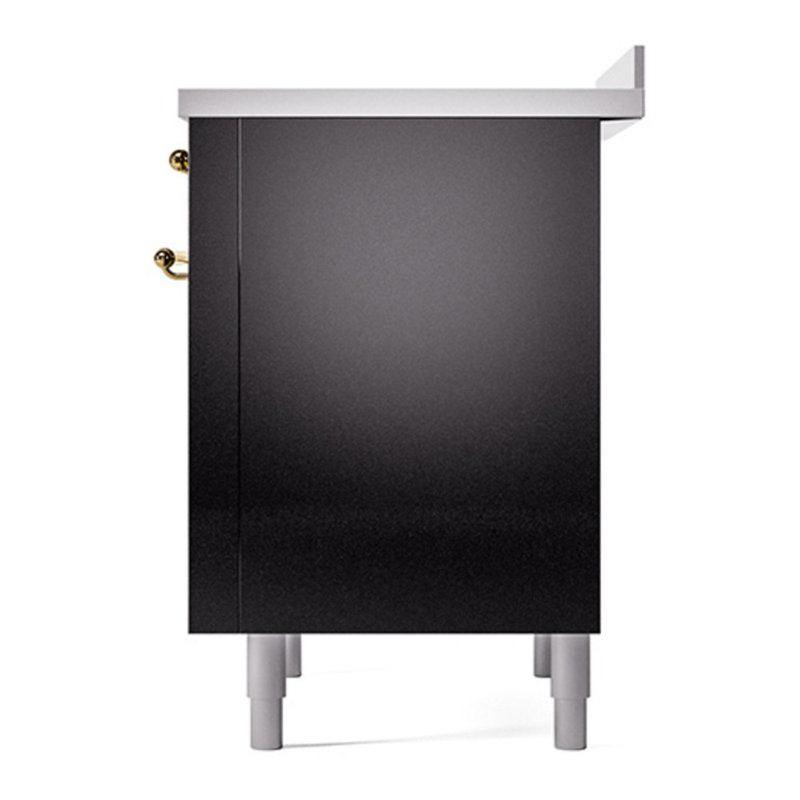 Cuisinière à induction 36 pouces avec 6 éléments à induction ILVE Nostalgie II Series (porte en verre)