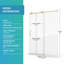 Porte de douche coulissante simple de 56 à 60 po x H 76 po, porte de salle de bain sans cadre avec verre trempé de 1/4 po (6 mm) pour douche à l'italienne