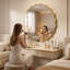 Aluminium Cylinder Wall Overmantel Mirror-800519227
