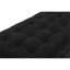 Banc de rangement en lin noir - l 43,7 po x P 18,1 po pour vestibule, bout de lit et entrée de chevet avec bout-780353847