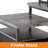 Bernydette Reversible L Shaped Computer Desk with Fabric File Drawers, Corner Desk with RGB LED Lights & Power Outlets & Monitor Stand-1290481291