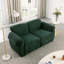 Canapé modulaire en chenille 2, profondeur de produit de 68,5 po, base en fer, petit appartement, esthétique moderne, texture douce, accoudoirs carrés, longueur du dossier divisé, cadre, utilisation dans le salon et la chambre à coucher, sièges mi-doux,