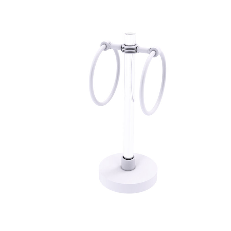 Porte-serviettes de comptoir Margolis, Blanc mat