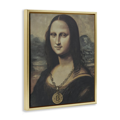 Iconic Bitcoin Smile Classic Floating Frame, design by Svetlana Aleynikova