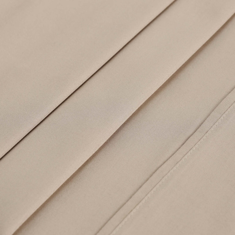 Ensemble de draps en satin de coton égyptien peigné de qualité supérieure à densité de tissage de 400 fils Superior, Grand