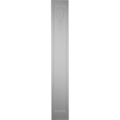 Endurathane Milton Pilaster, l 13 3/4 po x H 94 1/2 po x P 1 7/8 po, polyuréthane haute densité, blanc apprêté en usine, vendu chacun