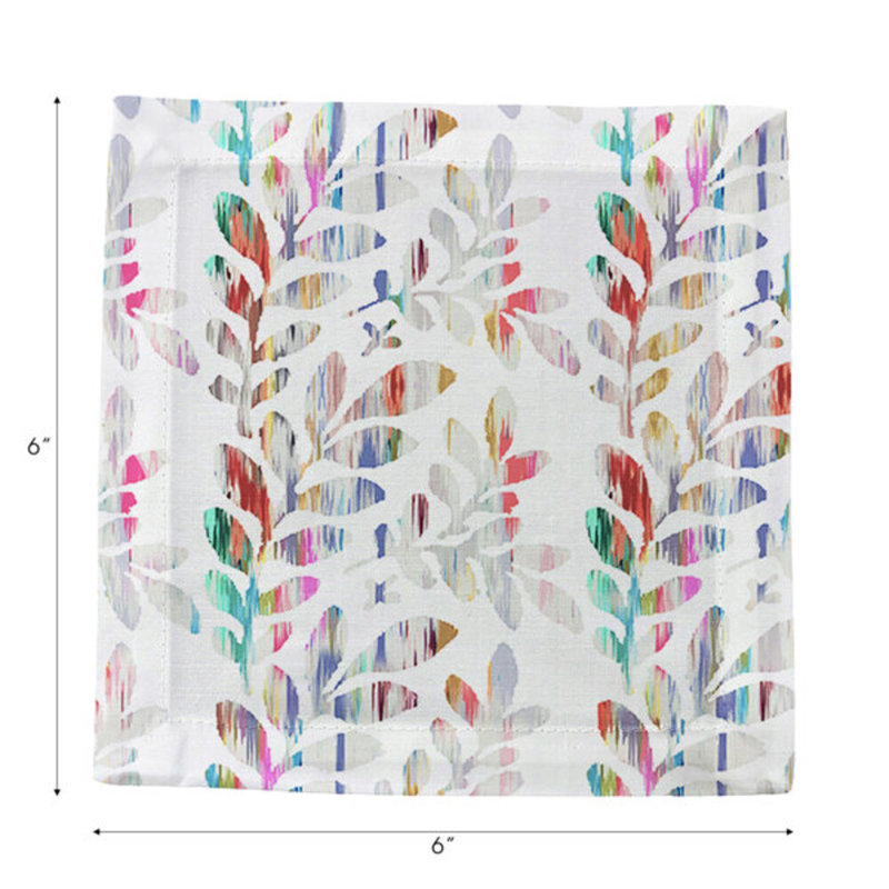 Cotton Blend Square Napkins, Champagne
