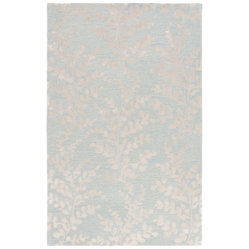 Glamour 542 Area Rug In Blue / Beige, Rectangle 3' x 5'