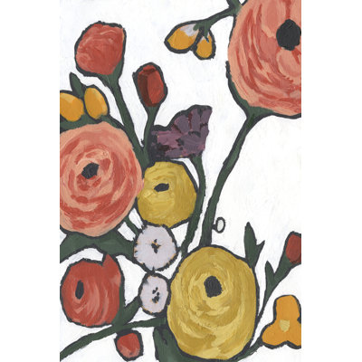 Stretching Blooms II by Annie Warren - Painting Print