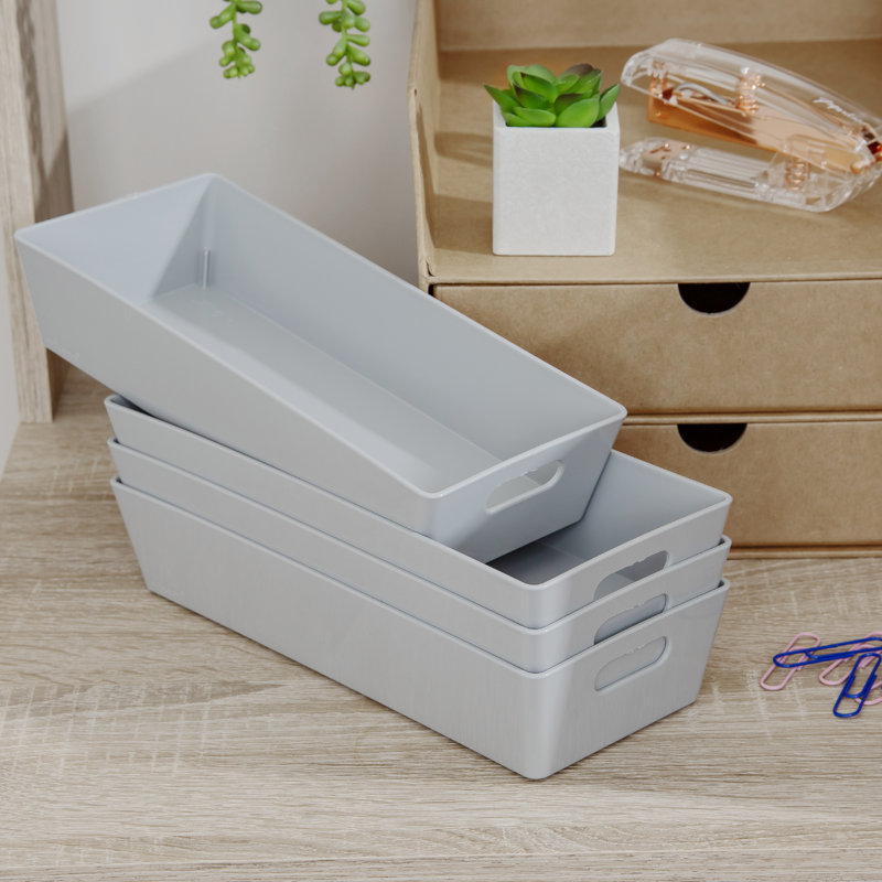 Wham Studio Basket Rectangular, Cool Grey