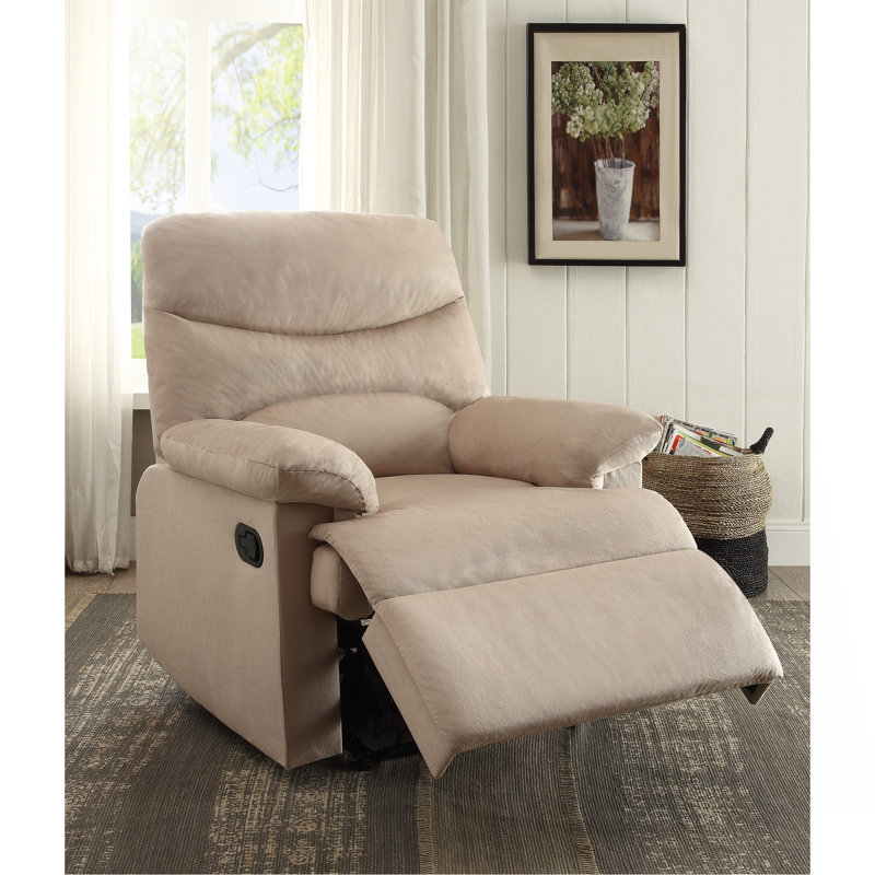 Fauteuil inclinable confortable en microfibre pour une détente ultime