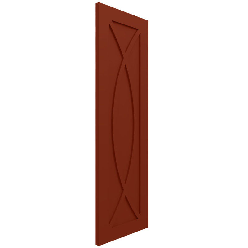 Volets de style moderne EnduraCore Composite Rosa, L 15 po, Poivre rouge, H 76 po