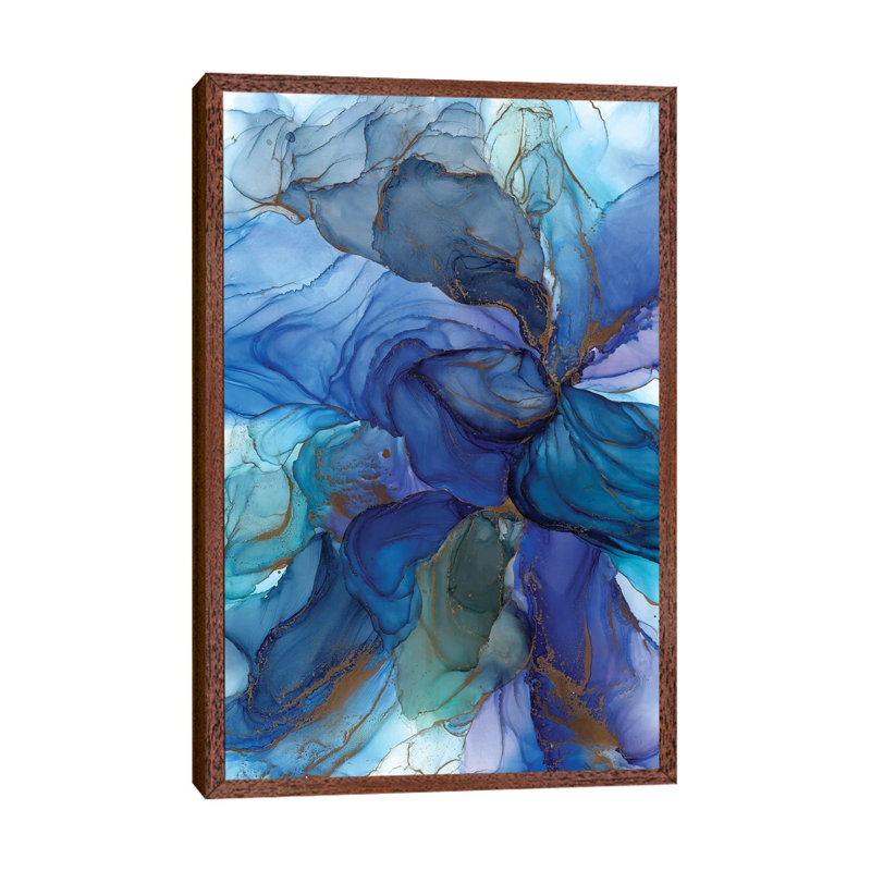Blues by Monet & Manet Art Studio - Painting on Canvas, 66.04cm H x 45.72cm W x 3.81cm D, Classic Wood Framed Canvas