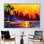 «Vibrant Summer Beach Scene», affiche sur toile pour la maison