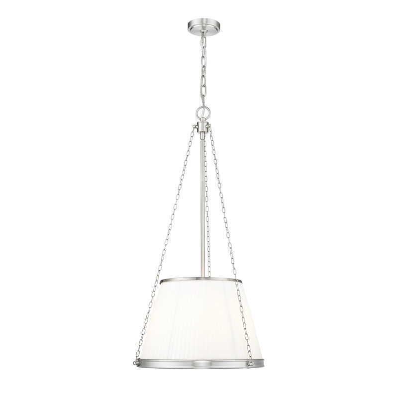 Luminaire suspendu 5 pouces Michiel de 18 po Michiel, Nickel brossé