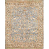 Chennai Hand Knotted Silk Area Rug in Blue