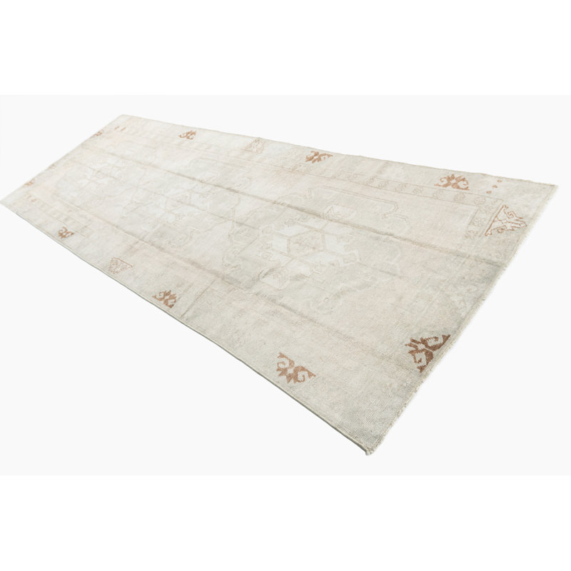 One-of-a-Kind Rectangle 4'2" X 11'8" Hand Knotted Area Rug