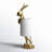 Chester 27" Resin Rabbit Lamp with Linen Shade, Gold