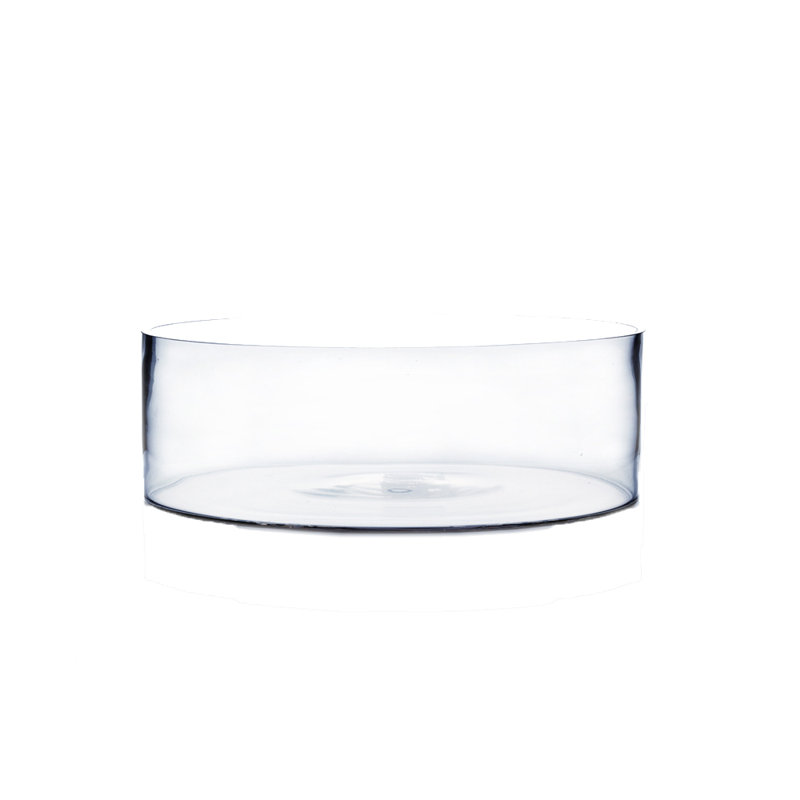 Handmade Glass Table Vase, 4" H x 10" W x 10" D