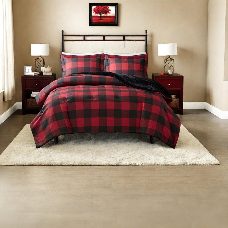 Ensembles de literie douillets en fausse laine, tissu écossais en polyester, pour la maison