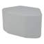 Upholstered Petal Ottoman 18" Height-101545408