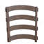 Ensemble de 2 chaises d'appoint en tissu gris, brun rustique et chêne