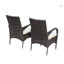 Chaises de salle à manger 2 pièces avec coussins Liberatore