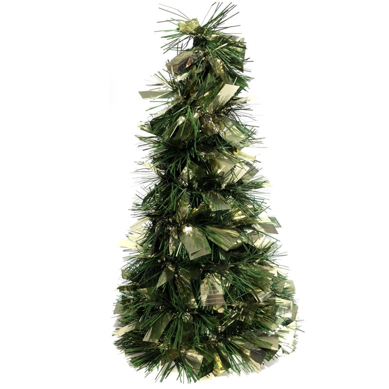 18'' Tinsel, Gold/Green