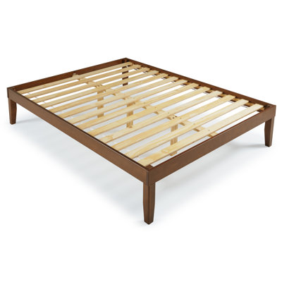 Marialana Contemporary Solid Wood Platform Bed with 13 Support Slats