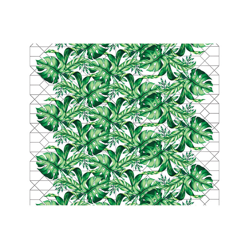 Kempinski Leaves Geometric Wallpaper, 208 x 146cm