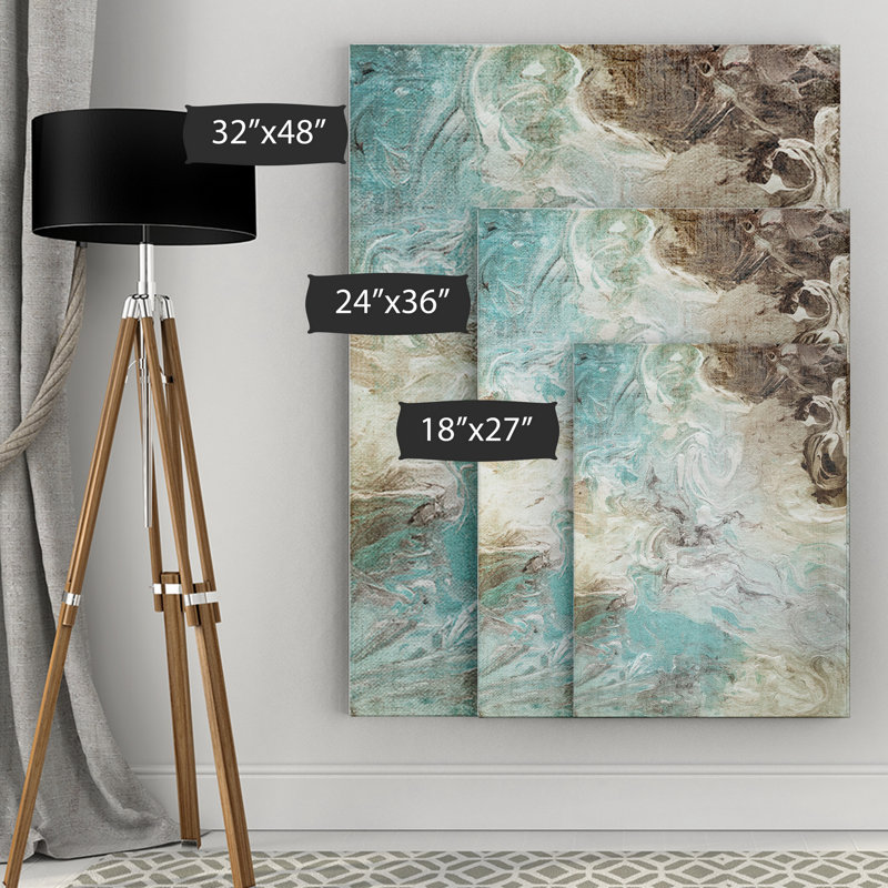 "Aqua Marble" par Nan, reproduction de photo sur toile tendue encadrée, H 24 po x l 36 po x P 1,5 po