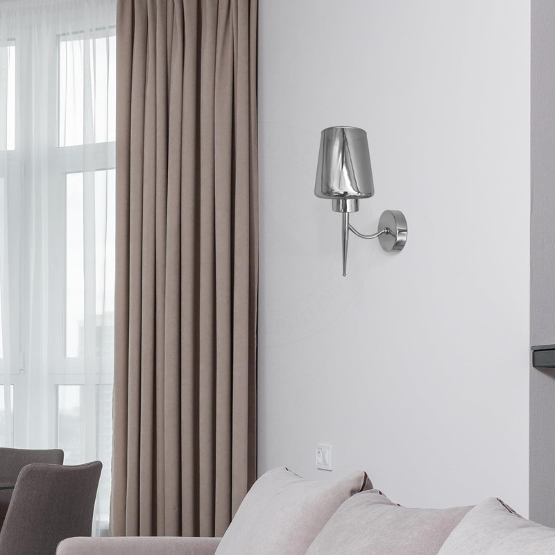 Aletris Glass LED Armed Sconce, No