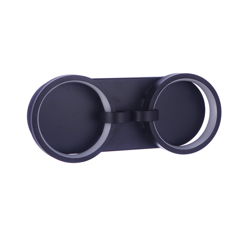 Éclairage pour salle de bain 2 lumières DEL Henrikki, Noir mat