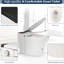 Toilette intelligente à siège chauffant, chasse d'eau automatique une pièce sans bidet, chasse d'eau avec capteur de pied, lampe de chevet bleue, commande à bouton, couvercle de fermeture en cas de panne de courant, blanc pour toilette de salle de bain avec chasse d'eau,,