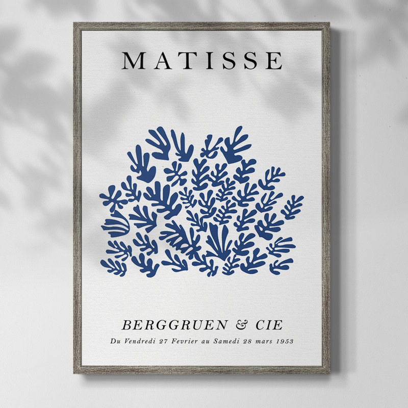 Matisse CCXCIX, reproduction d'art encadrée - bois massif, H 11 po x l 9 po