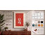 Violin in Red Minimalist - Wrapped Canvas-725618250-725618255