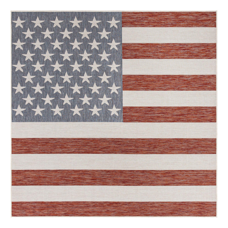 Jill Zarin Indoor/Outdoor Rug, Square 7'10"
