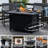 Paramount Charlie Convertible Steel Fire Table, Rectangular, Black