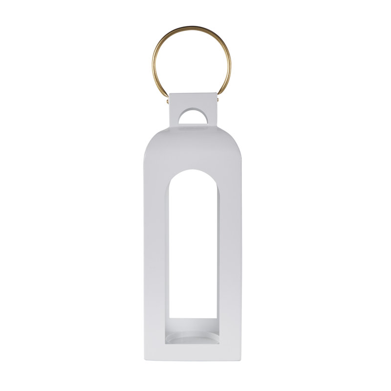 Metal Tabletop Lantern, 22.5" H x 6.55" W x 6.55" D