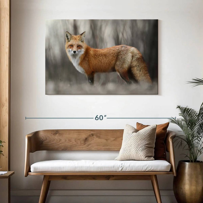Brampt Charming Red Fox, 30" H x 45" W