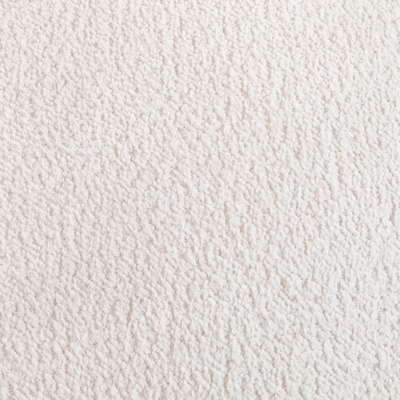 Fauteuil d'appoint pivotant rembourré Boucle, Blanc