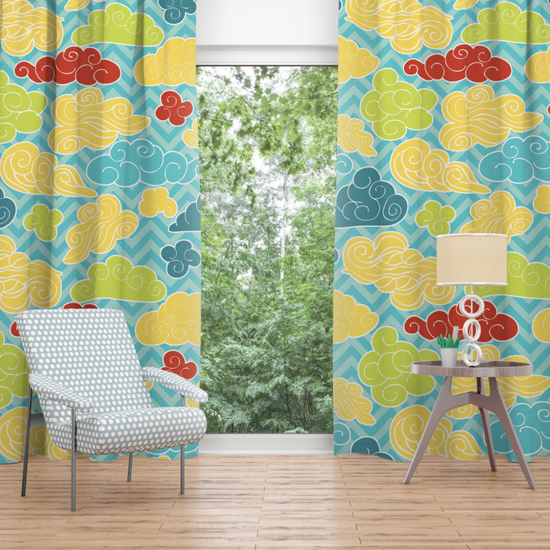 Paire de rideaux obscurcissant en polyester Dillion, L 20 po x H 82 po