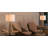 25.8 " Hardware Paper Rope Table Lamp With Wheatish-Colored Lampshade