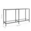 Hannmeike Glass Top Console Table-443084630-443084631
