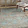 Tapis bleu à motif géométrique Alkmaar