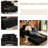 Masir Oversized Modular Lounge Chair, Convertible Sleeper Sofa with Ottoman & Cup Holders,Black Corduroy.-1338031046