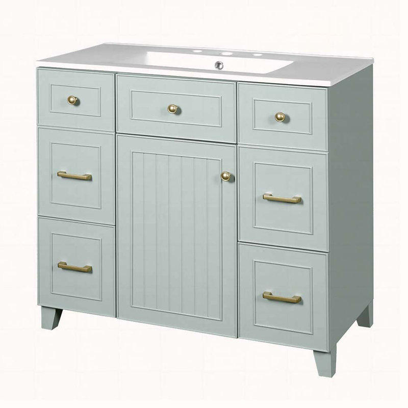 Meuble-lavabo 36 po avec lavabo en céramique